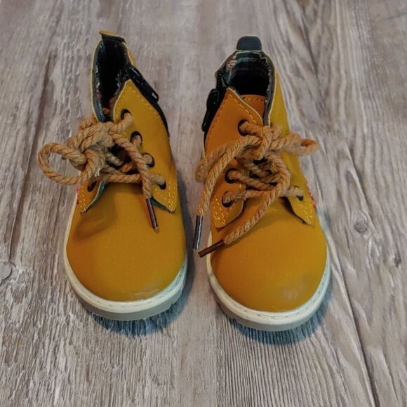 Danglia brown workbook style boots Sz 5.5 - Picture 2 of 7